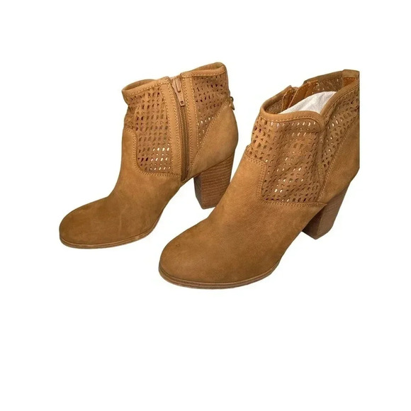 Aldo Camel Suede Ankle Boots SIZE 8.5 - Picture 6 of 8